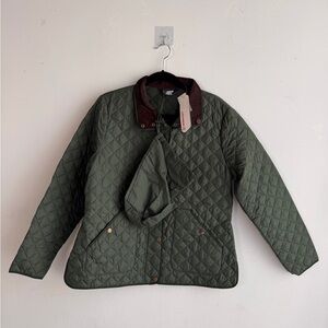 Lands End Jacket … Green with Brown ..